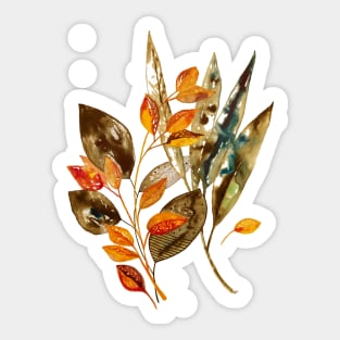 botanical leaves Sticker